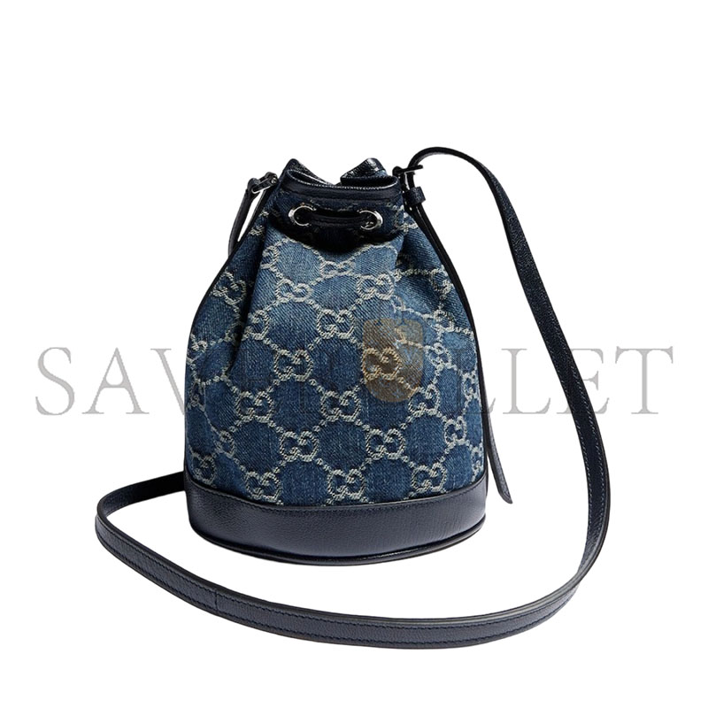GUCCI MINI BUCKET BAG WITH GUCCI PLAQUE 875802 (19.5*15.5*10.5cm)